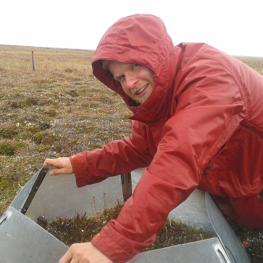 Jacob bends over a chamber.